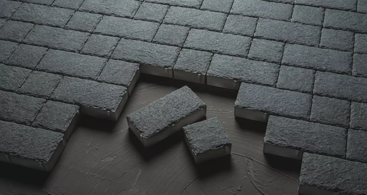 nowoczesna kostka brukowa czarna